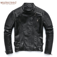 Load image into Gallery viewer, MAPLESTEED Genuine Women Leather Jacket Sheepskin Black Soft Slim Fit Bomber Female Leather Coat Autumn M049
