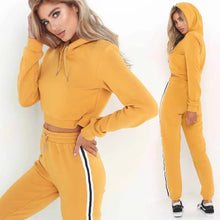 Load image into Gallery viewer, 2pcs Women Set Long Sleeve Hoodie Sweatshirt Top + Long Pants Ladies
