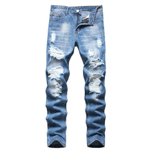 Load image into Gallery viewer, Fashion Retro Hole Jeans Men Cotton Denim Trouser Male Plus Size High Quality Jeans
