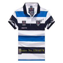 Load image into Gallery viewer, Tace &amp; Shark polo shirt men Tops Cotton Short Sleeve Striped Classic &amp; Business homme
