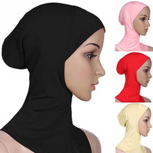 Load image into Gallery viewer, Soft Muslim Full Cover Inner Women&#39;s Hijab bonnet Cap Islamic Underscarf Neck Head Bonnet Hat
