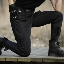 Load image into Gallery viewer, Black Military Tactical Cargo Sweatpants Men&#39;s Working Pants
