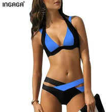 Load image into Gallery viewer, Women Bikini Set Swimwear Push Up Padded Swimsuit Bathing Beachwear
