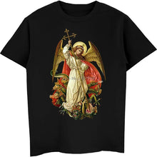 Load image into Gallery viewer, Saint Michael Destroy The Devil Catholic Christian T Shirt Men&#39;s Cotton Short Sleeve T-shirt
