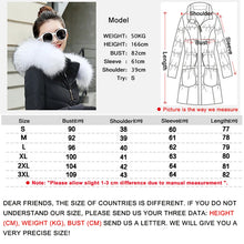 Load image into Gallery viewer, Winter coat hooded slim outwear woman long parka faux fox fur cotton padded abrigos mujer invierno
