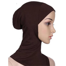 Load image into Gallery viewer, Soft Muslim Full Cover Inner Women&#39;s Hijab bonnet Cap Islamic Underscarf Neck Head Bonnet Hat
