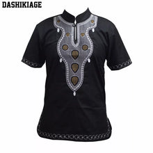 Load image into Gallery viewer, Dashikiage Embroidery Pan-African Holiday Kwanzaa Fashion Tee Shirts Cool Outfit High Quality Causal T-shirt
