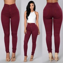 Load image into Gallery viewer, Plus Size New Women Sexy Stretch Pencil Pant Skinny Slim High Waist Womens Stylish Large Size Capris S-3XL
