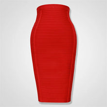 Load image into Gallery viewer, 4 colors Top Quality Girl Sexy Bodycon Knee Length Back Zipper Bandage Skirt
