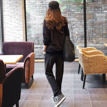 Load image into Gallery viewer, S-6XL Women&#39;s Winter Casual Plus Velvet Thick Sweatshirt Suits Loose Pants Sets Female
