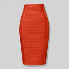 Load image into Gallery viewer, 4 colors Top Quality Girl Sexy Bodycon Knee Length Back Zipper Bandage Skirt
