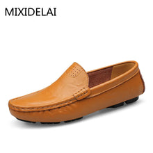 Load image into Gallery viewer, Soft Leather Men Loafers New Handmade Casual Moccasins For Men Leather Flat Shoes Big Size 36-48 Fashion
