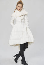 Load image into Gallery viewer, Big swing 90% White duck down parkas coat design camouflage longer thicker jacket
