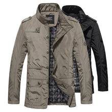 Load image into Gallery viewer, 2023 Winter Men Windproof Thick Warm Trench Coat Parka Clothing
