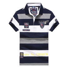 Load image into Gallery viewer, Tace &amp; Shark polo shirt men Tops Cotton Short Sleeve Striped Classic &amp; Business homme
