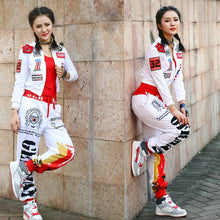 Load image into Gallery viewer, New Fashion hip hop women top dance female Jazz sexy stage white outwear jacket
