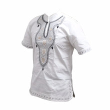 Load image into Gallery viewer, Dashikiage Embroidery Pan-African Holiday Kwanzaa Fashion Tee Shirts Cool Outfit High Quality Causal T-shirt
