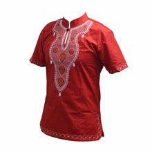 Load image into Gallery viewer, Dashikiage Embroidery Pan-African Holiday Kwanzaa Fashion Tee Shirts Cool Outfit High Quality Causal T-shirt
