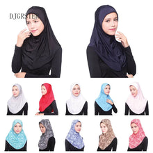 Load image into Gallery viewer, Muslim Hijab Islamic Jersey Turban Women Black Ninja Underscarf Caps Instant Head Scarf Full Cover Inner Coverings
