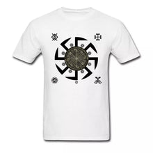 Load image into Gallery viewer, Mexico Kolovrat Symbol T shirt Legend of Kolovrat Sparta Warrior White T Shirt Cool 3D Print Movie T-Shirts Russia
