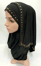 Load image into Gallery viewer, Fashion Rhinestone Women Lady Muslim Wrap Style Hijab Islamic Scarf Arab Shawls Headwear
