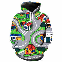 Load image into Gallery viewer, Fashion Mens 3d Hoodies Toy Roads Cartoon Printed Hooded Sweatshirt Unisex
