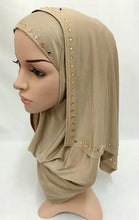 Load image into Gallery viewer, Fashion Rhinestone Women Lady Muslim Wrap Style Hijab Islamic Scarf Arab Shawls Headwear
