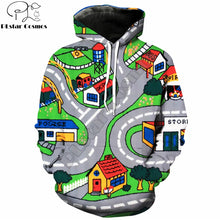 Load image into Gallery viewer, Fashion Mens 3d Hoodies Toy Roads Cartoon Printed Hooded Sweatshirt Unisex
