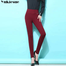 Load image into Gallery viewer, S-6XL winter warm 2023 high Elastic Waist Casual stretch Skinny Pencil Pants  Female Leggings
