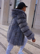 Load image into Gallery viewer, Faux Fur Winter Women Fashion Thick Warm Faux Fur Jackets With Hooded Women Outerwear
