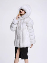 Load image into Gallery viewer, Faux Fur Winter Women Fashion Thick Warm Faux Fur Jackets With Hooded Women Outerwear
