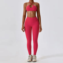 Load image into Gallery viewer, Sexy Yoga Tracksuit Seamless Sport Suit Running Workout Sportswear Gym Clothing Leggings Bra Fitness Suits 2 Pieces
