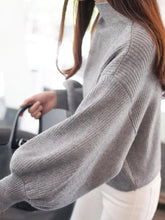 Load image into Gallery viewer, New Winter Women Turtleneck Batwing Sleeve Pullovers Loose Knitted Sweaters Female Jumper Tops
