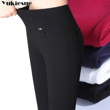 Load image into Gallery viewer, S-6XL winter warm 2023 high Elastic Waist Casual stretch Skinny Pencil Pants  Female Leggings
