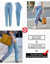 Load image into Gallery viewer, Cotton Vintage High Waist Baggy Women`s Boyfriend Jean Femme Jeans
