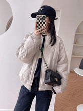 Load image into Gallery viewer, Quilting Bomber Jacket Women Coat Zipper Long Sleeve Jacket Cotton-padded Outwears
